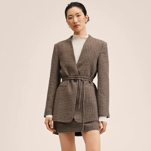Mango Co-Ord Set Blazer Skirt New - Picture 1 of 9